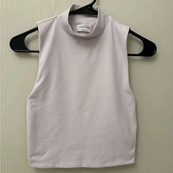 Like new Babaton Contour Aritzia Turtleneck Mock Neck Tank Size S Purple - Picture 1 of 5